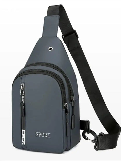Men's crossbody bag lifestyle view