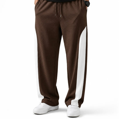 Men's Brown Dri-Fit Trousers - Lightweight Track Pants - Brown - view 1 | Charming Carry Pakistan