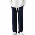 Men's Navy Drawstring Track Pants - Everyday Comfort - Navy Blue - view 1 | Charming Carry Pakistan