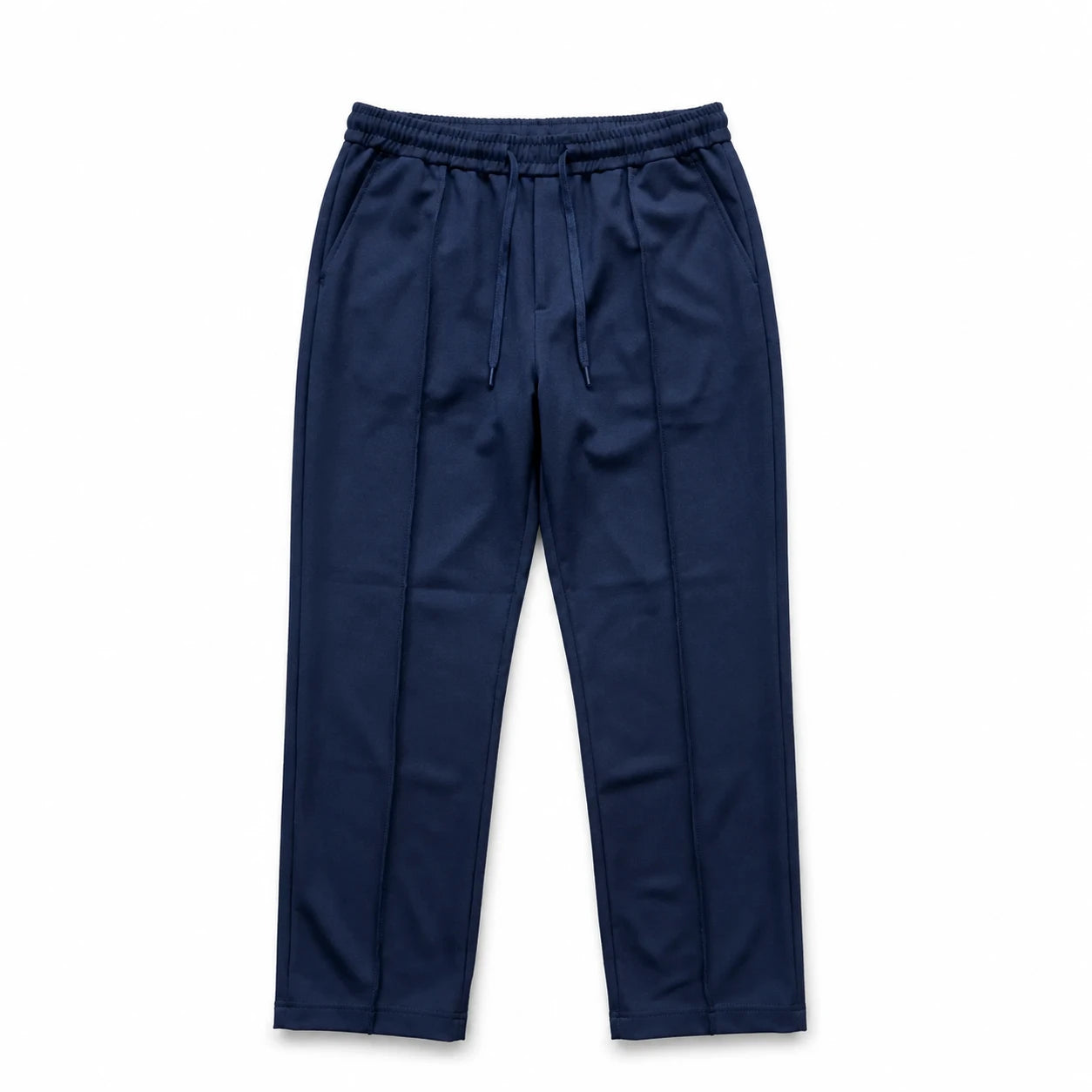 Men's Navy Drawstring Track Pants - Everyday Comfort - Navy Blue - view 2 | Charming Carry Pakistan