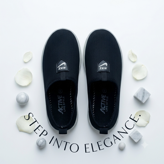 Women black Slip-on Sneaker
