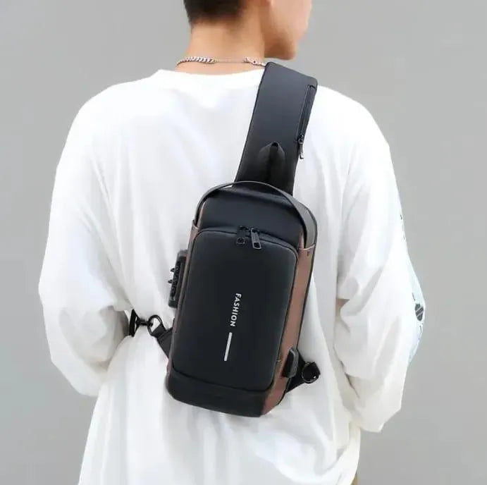 Men's Stylish Waterproof Crossbody bag with Multiple Compartments