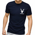 Men's Blue Cotton Graphic T-Shirt - Casual Everyday Wear - Blue - view 1 | Charming Carry Pakistan