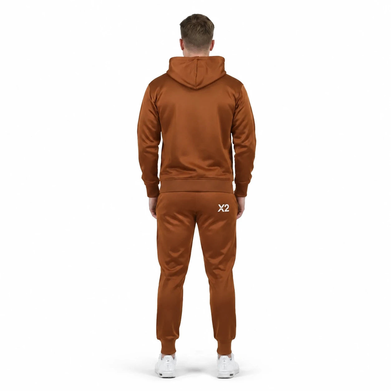 Men's Brown Hooded Tracksuit - 2-Piece Winter Set - Brown - view 1 | Charming Carry Pakistan